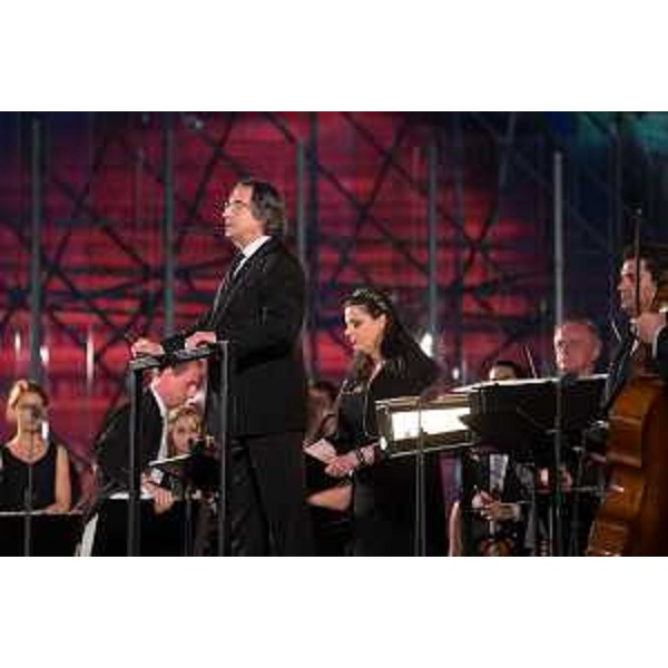 Il maestro Riccardo Muti pronto a dirigere la "Messa di Requiem" di Giuseppe Verdi, Concerto in onore dei Caduti di tutte le guerre - Sacrario Militare di Redipuglia (GO) 06/07/2014