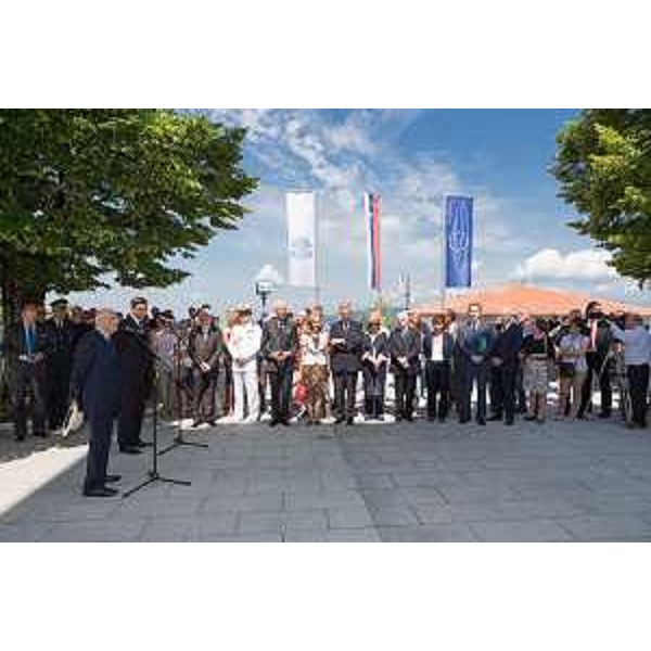 L'incontro tra i Capi di Stato Giorgio Napolitano (Italia) e Borut Pahor (Slovenia) al Santuario del Monte Santo (Sveta Gora) - 07/07/2014