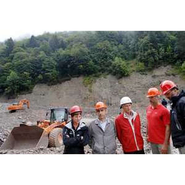 Riccardo Illy (Presidente Regione Friuli Venezia Giulia) visita il territorio montano della Carnia. (Ovaro 23/08/07)