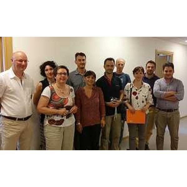 Debora Serracchiani (Presidente Regione Friuli Venezia Giulia) con sindaci, Luca Boschetti e Massimo Mentil, e amministratori dei Comuni di Cercivento e Paluzza - Tolmezzo 04/08/2014