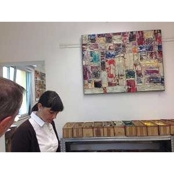 Debora Serracchiani (Presidente Regione Friuli Venezia Giulia) visita la Scuola Mosaicisti del Friuli - Spilimbergo 23/08/2014