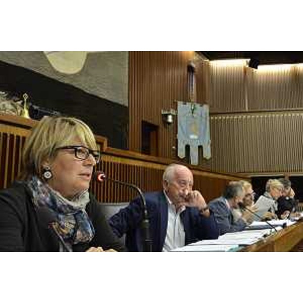 Maria Sandra Telesca (Assessore regionale Salute) presenta il ddl di Riforma del Servizio Sanitario Regionale (SSR) in III Commissione in Consiglio regionale - Trieste 27/08/2014