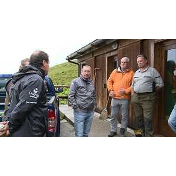 Sergio Bolzonello (Vicepresidente Regione FVG e assessore regionale Attività produttive e Risorse agricole e forestali) durante la visita alle malghe nei territori comunali di Prato Carnico, Socchieve, Sauris, Enemonzo e Ovaro - 20/08/2014