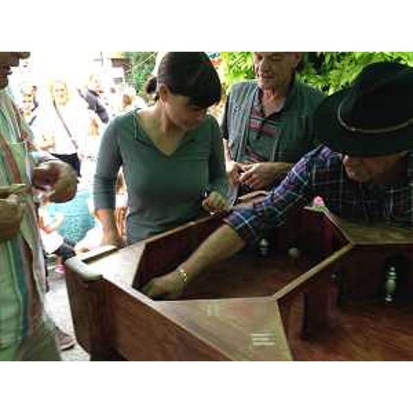 Debora Serracchiani (Presidente Regione Friuli Venezia Giulia) a "Mistirs", la festa dedicata agli antichi mestieri della Carnia - Paularo 31/08/2014
