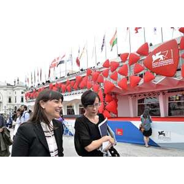 Debora Serracchiani (Presidente Regione Friuli Venezia Giulia) e Tamara Perišić (Sottosegretario Cultura Repubblica di Croazia) alla LXXI Mostra internazionale d'Arte cinematografica - Venezia 01/09/2014
