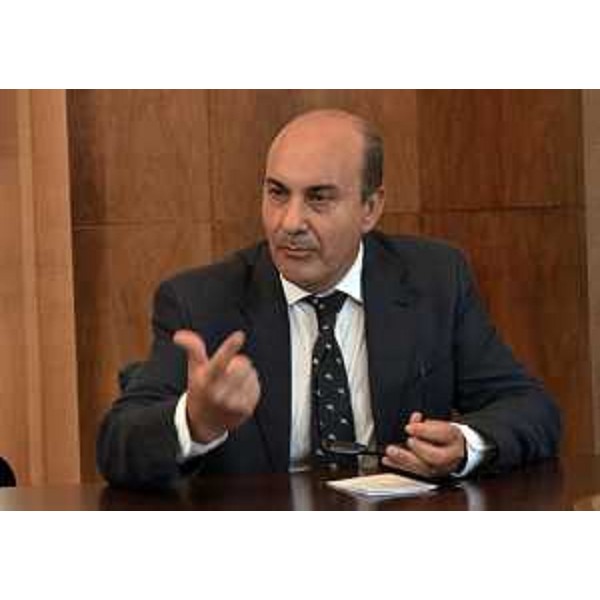 Giovanni Sansone (Presidente Tribunale Gorizia) all'incontro sullo sviluppo dell'Isontino, nella sede della Camera di Commercio - Gorizia 02/09/2014