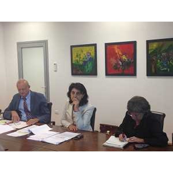 Mariagrazia Santoro (Assessore regionale Lavori pubblici) incontra Fabrizio Cigolot (Presidente UPI–Unione Province Italiane FVG) e gli assessori al Patrimonio scolastico delle Province di Gorizia, Pordenone, Trieste e Udine - Udine 09/09/2014