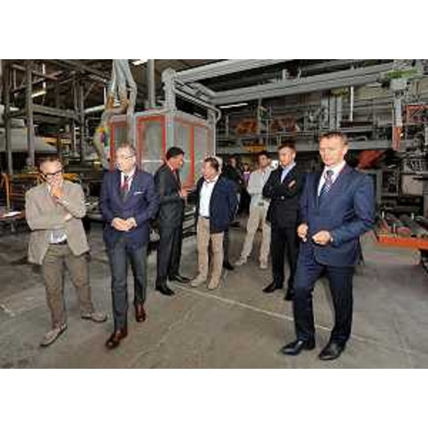 Sergio Bolzonello (Vicepresidente Regione FVG e assessore regionale Attività produttive) visita la nuova unità produttiva della TechnoNICOL Italia S.r.l. - Pasiano di Pordenone 11/09/2014