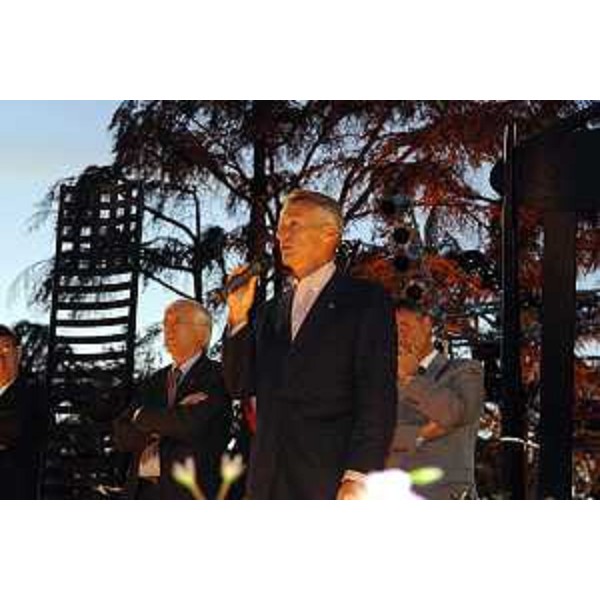 Riccardo Illy (Presidente Regione Friuli Venezia Giulia) all'inaugurazione della Festa della Sedia di Manzano. (Manzano 31/08/07)