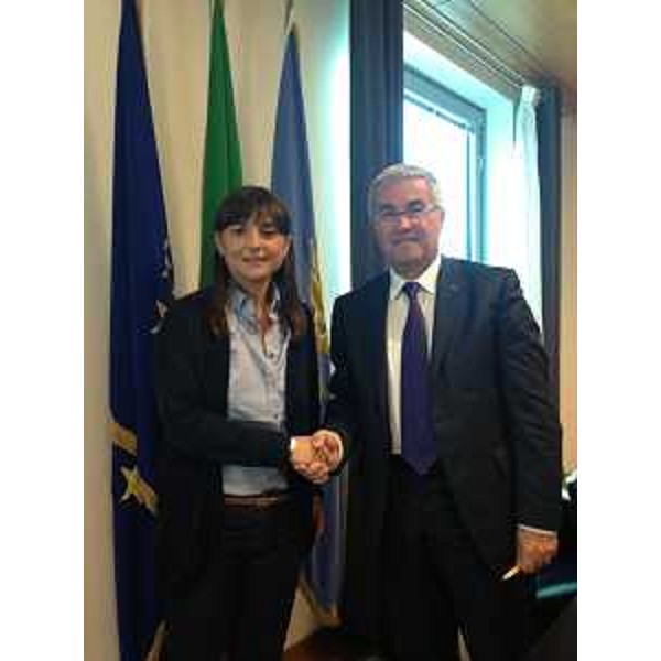 Debora Serracchiani (Presidente Regione Friuli Venezia Giulia) e Pietro Fontanini (Presidente Provincia Udine) - Udine 15/09/2014