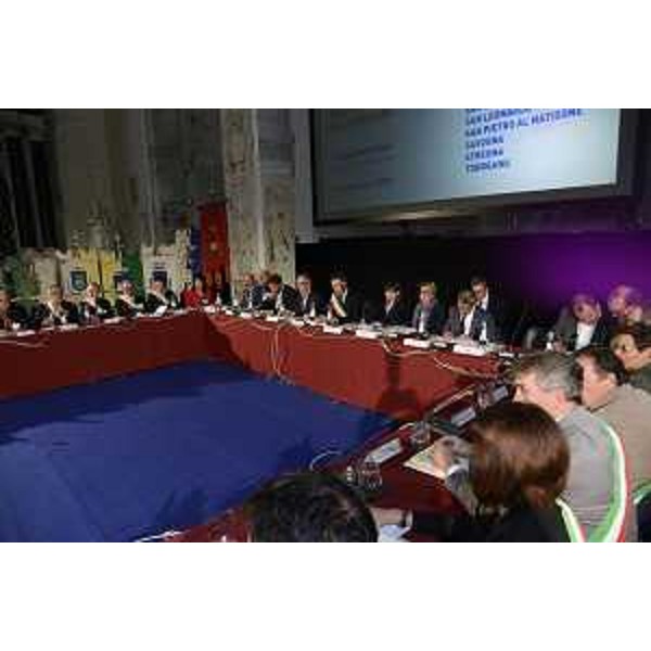 Debora Serracchiani (Presidente Regione Friuli Venezia Giulia) e Maria Sandra Telesca (Assessore regionale Salute) incontrano i Consigli comunali dell'Ambito distrettuale del Cividalese, nell'ex chiesa di San Francesco - Udine 15/09/2014