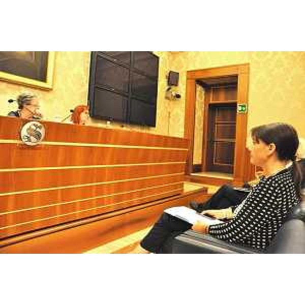 Debora Serracchiani (Presidente Regione Friuli Venezia Giulia) all'incontro per la ratifica della Carta europea delle Lingue minoritarie, con Francesco Palermo (Senatore) e una delegazione friulana, in Senato - Roma 16/09/2014