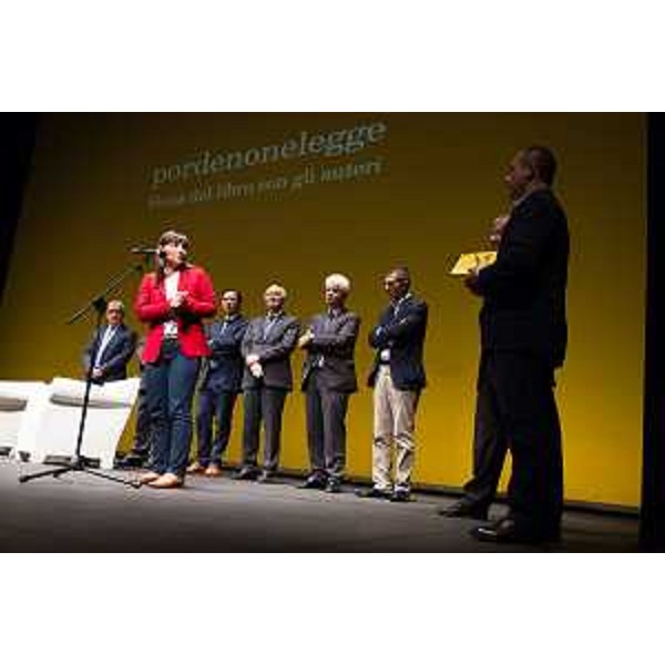 Debora Serracchiani (Presidente Regione Friuli Venezia Giulia) interviene all'inaugurazione della XV edizione di Pordenonelegge, al Teatro Giuseppe Verdi - Pordenone 17/09/2014