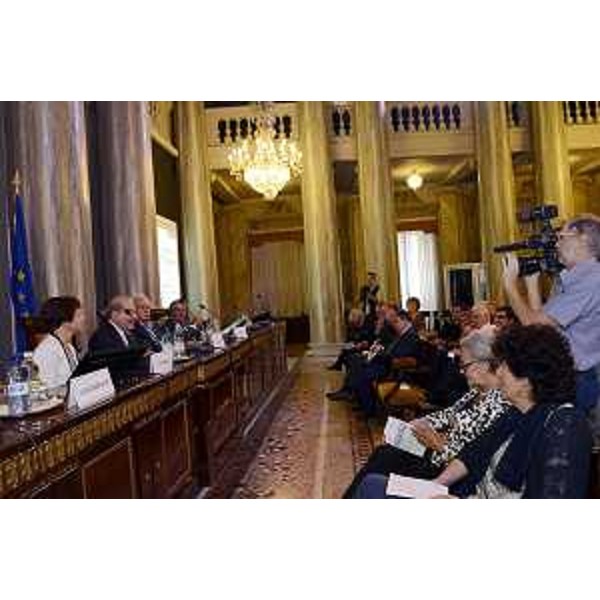Celebrazione dei 50 anni del Consorzio per la Fisica, nella Sala Maggiore della Camera di Commercio - Trieste 19/09/2014