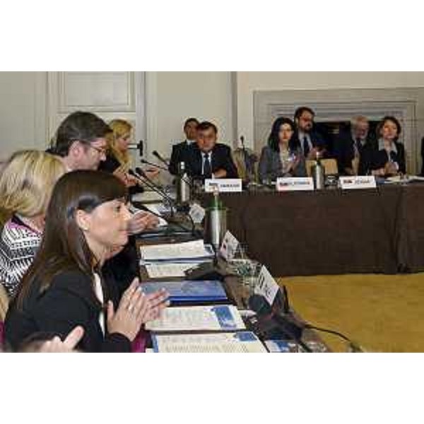Debora Serracchiani (Presidente Regione Friuli Venezia Giulia) al meeting ministeriale CEI - Central European Initiative su Scienza e Tecnologia, al Savoia Excelsior Palace - Trieste 24/09/2014