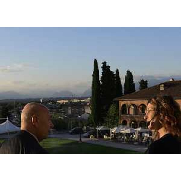 Paolo Mieli (Presidente RCS Libri) e Lucia Ceci (Premio Friuli Storia 2014 con "L'Interesse superiore. Il Vaticano e l'Italia di Mussolini") - Udine 25/09/2014