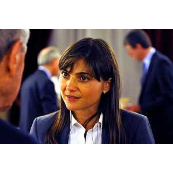 Debora Serracchiani (Presidente Regione Friuli Venezia Giulia) alla serata ufficiale offerta alle delegazioni straniere ed ai vertici del volley internazionale, in occasione dei Campionati del Mondo di Pallavolo femminile, in Prefettura - Trieste 26/09/2014