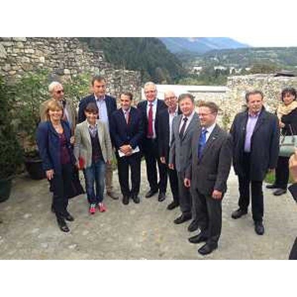 Debora Serracchiani (Presidente Regione Friuli Venezia Giulia) all'incontro "Notizie senza confini" - Arnoldstein (A) 27/09/2014