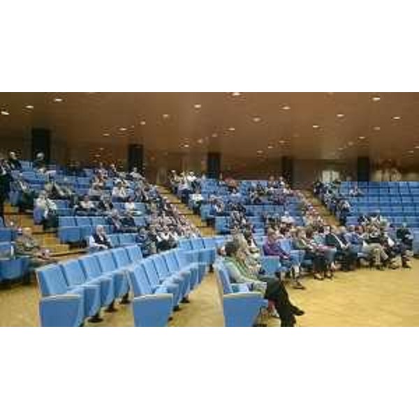 Platea all'Auditorium della Regione FVG per la proiezione del film "Siamo pietre e ombra 1914-1918. Memorie di guerra in Friuli Venezia Giulia" prodotto dalla Regione FVG - Udine 06/10/2014