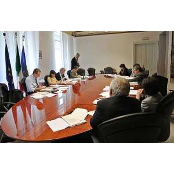 Riunione della Giunta regionale presieduta da Debora Serracchiani (Presidente Regione Friuli Venezia Giulia), nella sede della Regione FVG - Trieste 10/10/2014