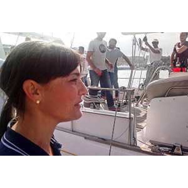 Debora Serracchiani (Presidente Regione Friuli Venezia Giulia) alla XLVI Barcolana - Villaggio Barcolana, Trieste 12/10/2014