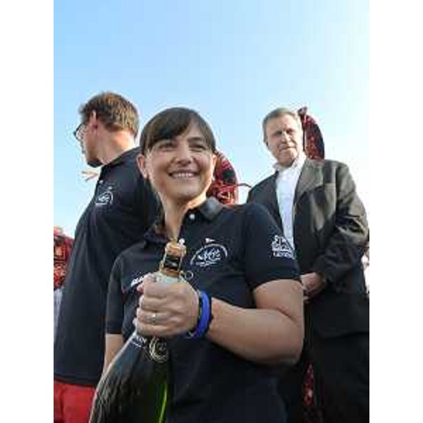 Debora Serracchiani (Presidente Regione Friuli Venezia Giulia) ed Edi Kraus (Assessore Sviluppo e Attività economiche Comune Trieste) alla XLVI Barcolana - Villaggio Barcolana, Trieste 12/10/2014