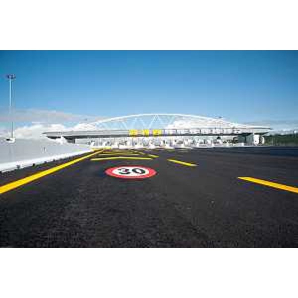 Casello di Meolo (VE) sulla terza corsia dell'Autostrada A4, tra il bivio A4/A57 tangenziale di Mestre e il ponte sul fiume Piave - 13/10/2014 (Foto Autovie Venete S.p.A.)