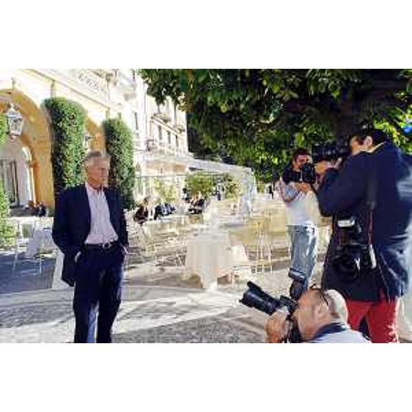 Riccardo Illy (Presidente Regione Friuli Venezia Giulia) a Cernobbio, sul lago di Como, nella giornata conclusiva del tradizionale incontro organizzato all'inizio di settembre dalla società di consulenza Ambrosetti per fare il punto su "Lo scenario di oggi e di domani per le strategie competitive". (Cernobbio 09/09/07)