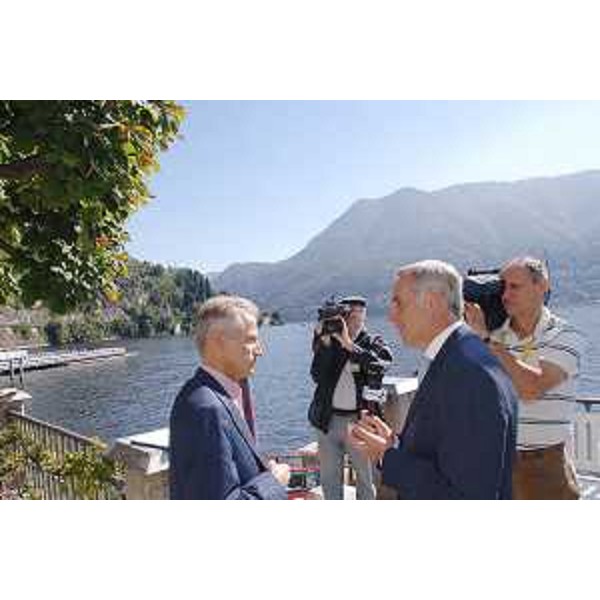 Riccardo Illy (Presidente Regione Friuli Venezia Giulia) a Cernobbio, sul lago di Como, nella giornata conclusiva del tradizionale incontro organizzato all'inizio di settembre dalla società di consulenza Ambrosetti per fare il punto su "Lo scenario di oggi e di domani per le strategie competitive". (Cernobbio 09/09/07)