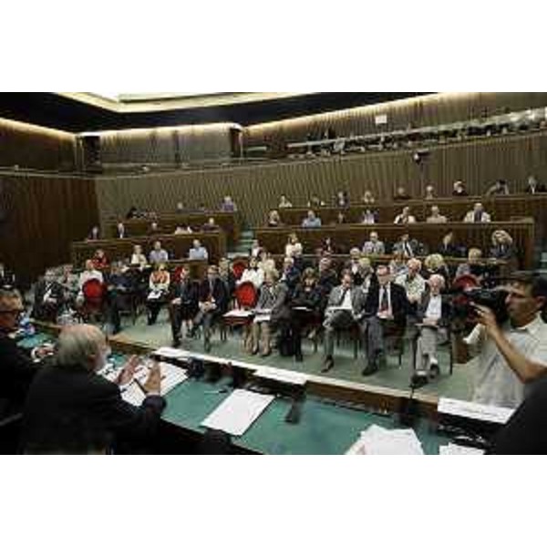 Incontro "Newsroom, la stanza delle notizie", nell'ambito della due giorni di riunione del Coordinamento dei presidenti dei Co.Re.Com. italiani, in Consiglio regionale - Trieste 16/10/2014