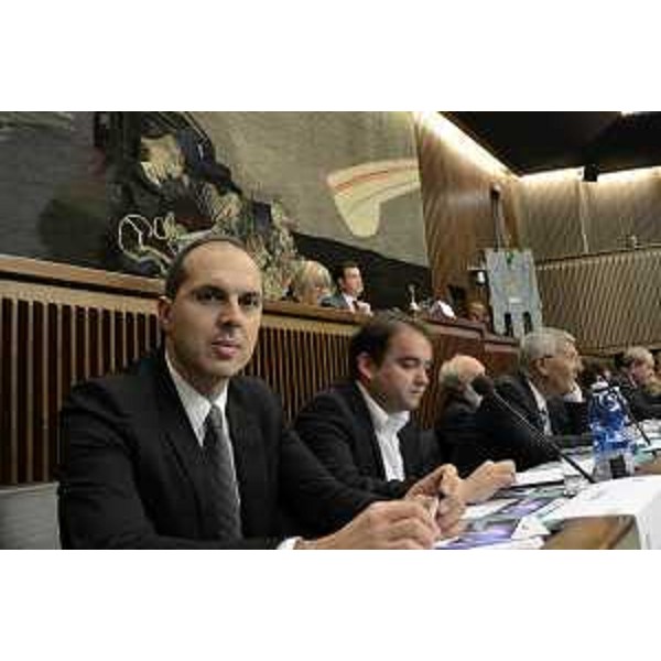 Sandro Vannini (Presidente Co.Re.com. Toscana e coordinatore riunioni presidenti Co.Re.Com. italiani) all'ncontro "Newsroom, la stanza delle notizie", nell'ambito della due giorni di riunione del Coordinamento dei presidenti dei Co.Re.Com. italiani, in Consiglio regionale - Trieste 16/10/2014