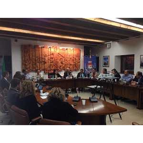 Mariagrazia Santoro (Assessore regionale Infrastrutture) incontra i sindaci di San Giovanni al Natisone, Manzano, San Vito al Torre, Palmanova, Visco, Chiopris Viscone e Bagnaria Arsa, in Municipio - San Giovanni al Natisone 14/10/2014
