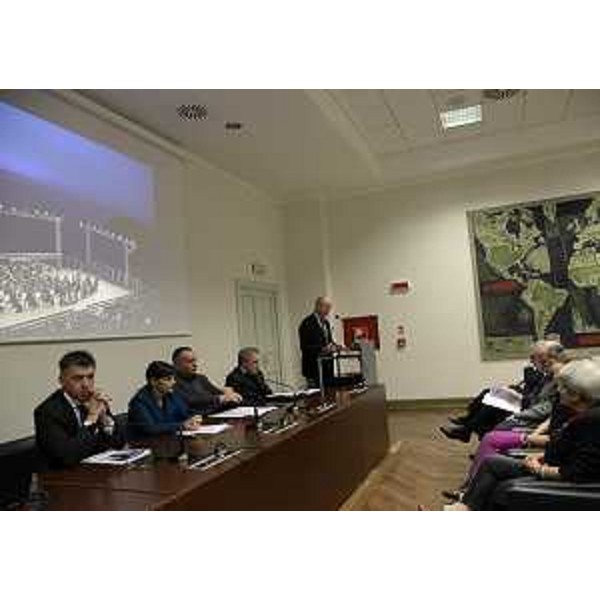 Debora Serracchiani (Presidente Regione Friuli Venezia Giulia) alla presentazione della FVG Mitteleuropa Orchestra, che riparte coordinata dal direttore artistico Massimo Gabellone e diretta dal maestro Vram Tchiftchian, nella sede della Regione FVG - Trieste 17/10/2014