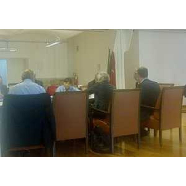 Debora Serracchiani (Presidente Regione Friuli Venezia Giulia) alla riunione del Comitato portuale di Trieste, nel Magazzino 26 del Porto Vecchio - Trieste 21/10/2014