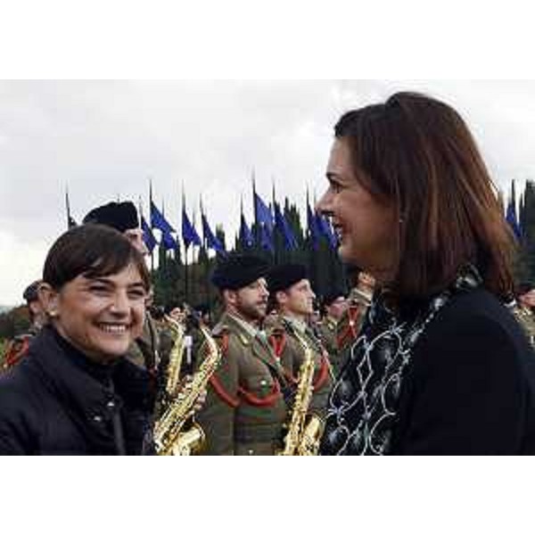 Debora Serracchiani (Presidente Regione Friuli Venezia Giulia) e Laura Boldrini (Presidente Camera dei Deputati) alle celebrazioni del Giorno dell'Unità Nazionale e Giornata delle Forze Armate - Sacrario di Redipuglia 04/11/2014