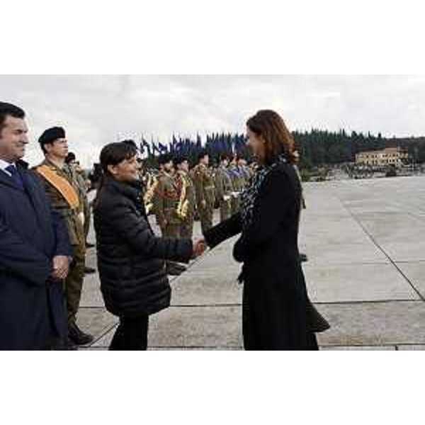 Debora Serracchiani (Presidente Regione Friuli Venezia Giulia) e Laura Boldrini (Presidente Camera dei Deputati) alle celebrazioni del Giorno dell'Unità Nazionale e Giornata delle Forze Armate - Sacrario di Redipuglia 04/11/2014