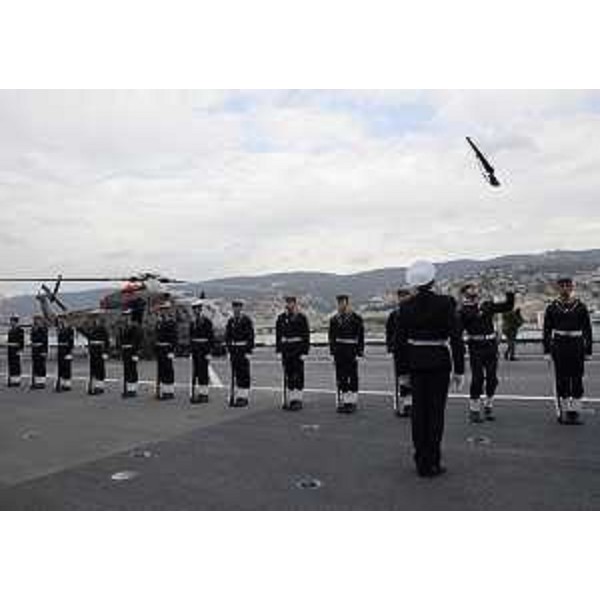 Marinai della Portaerei Cavour, Nave Ammiraglia della Marina Militare Italiana - Trieste 04/11/2014