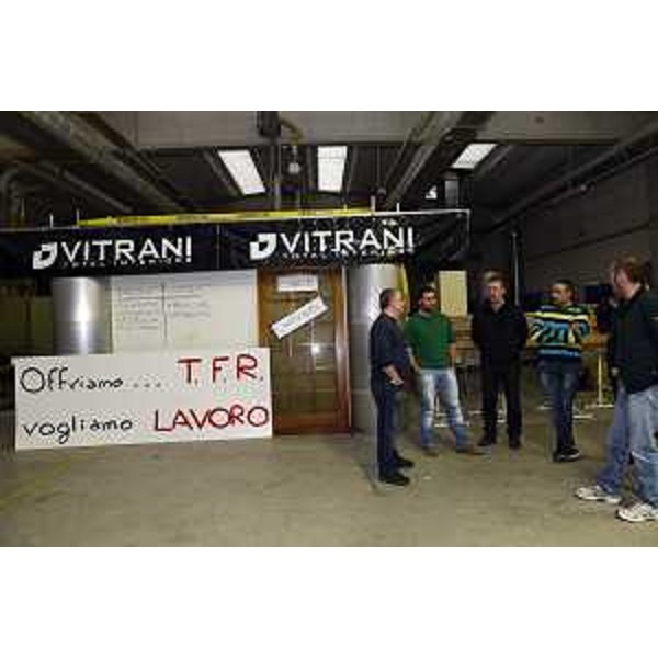 Lavoratori della Vitrani S.p.A., Azienda in crisi per mancanza di liquidità - Muggia (TS) 05/11/2014