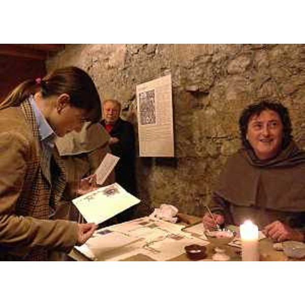 Debora Serracchiani (Presidente Regione Friuli Venezia Giulia) all'inaugurazione del Museo della scrittura "Opificium librorum", al Castello di San Pietro - Ragogna 08/11/2014