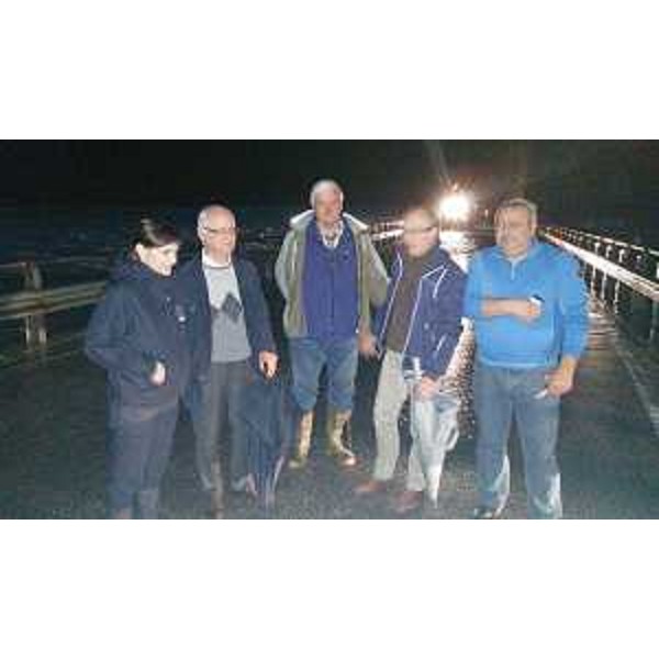 Debora Serracchiani (Presidente Regione Friuli Venezia Giulia) in sopralluogo all'esondazione dei torrenti Cellina e Varma - Barcis 12/11/2014