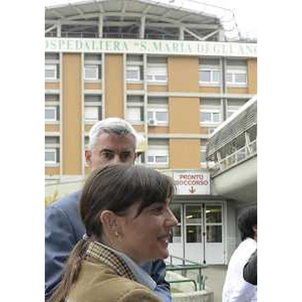 Paolo Bordon (Direttore generale Azienda Ospedaliera Santa Maria degli Angeli Pordenone) e Debora Serracchiani (Presidente Regione Friuli Venezia Giulia) all'Azienda Ospedaliera Santa Maria degli Angeli - Pordenone 10/11/2014