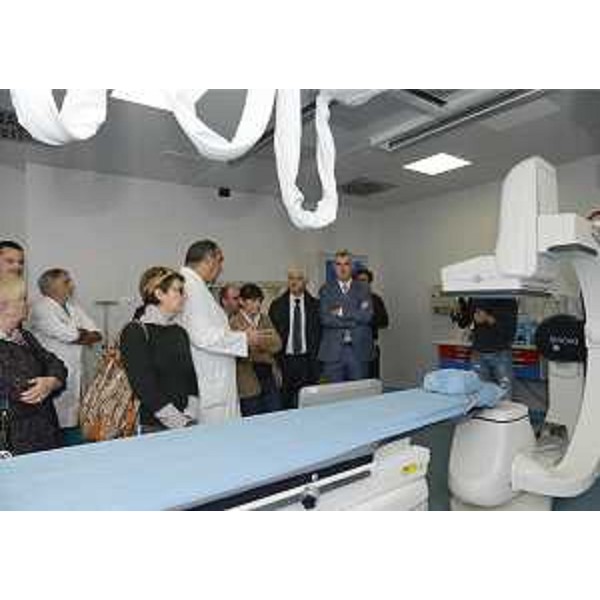 Maria Sandra Telesca (Assessore regionale Salute), Debora Serracchiani (Presidente Regione Friuli Venezia Giulia) e Paolo Bordon (Direttore generale Azienda Ospedaliera Santa Maria degli Angeli Pordenone) all'Azienda Ospedaliera Santa Maria degli Angeli - Pordenone 10/11/2014