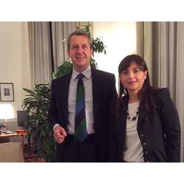 Benedetto Della Vedova (Sottosegretario Affari Esteri) e Debora Serracchiani (Presidente Regione Friuli Venezia Giulia) - Roma 17/11/2014