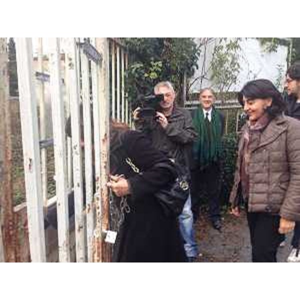Mariagrazia Santoro (Assessore regionale Infrastrutture) alla riapertura dell'Aeroporto Duca d'Aosta - Gorizia 18/11/2014