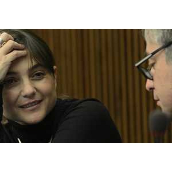 Debora Serracchiani (Presidente Regione Friuli Venezia Giulia) e Francesco Peroni (Assessore regionale Finanze, Patrimonio, Coordinamento e Programmazione Politiche economiche e comunitarie) nell'Aula del Consiglio regionale del Friuli Venezia Giulia - Trieste 20/11/2014