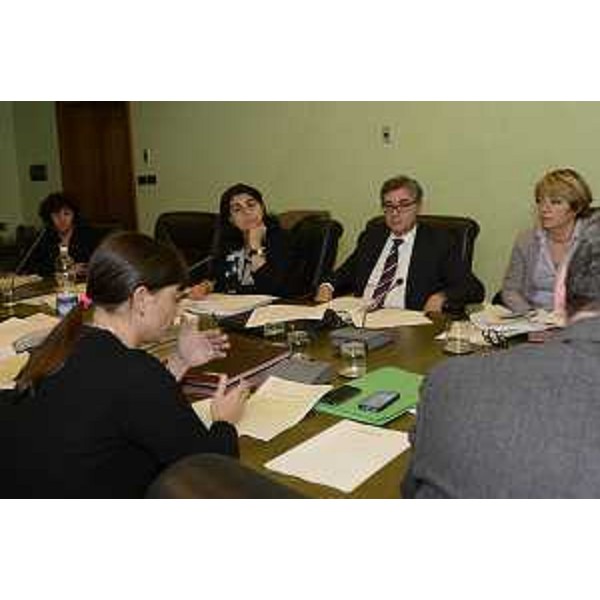 Debora Serracchiani (Presidente Regione Friuli Venezia Giulia) presiede la riunione della Giunta regionale del FVG, in Consiglio regionale - Trieste 28/11/2014