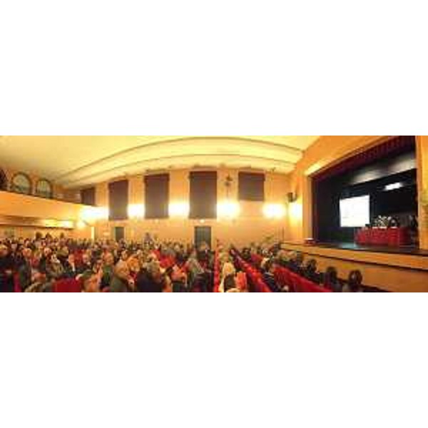 L'Auditorium Biagio Marin durante la presentazione del progetto per la realizzazione delle nuove Terme - Grado 04/12/2014