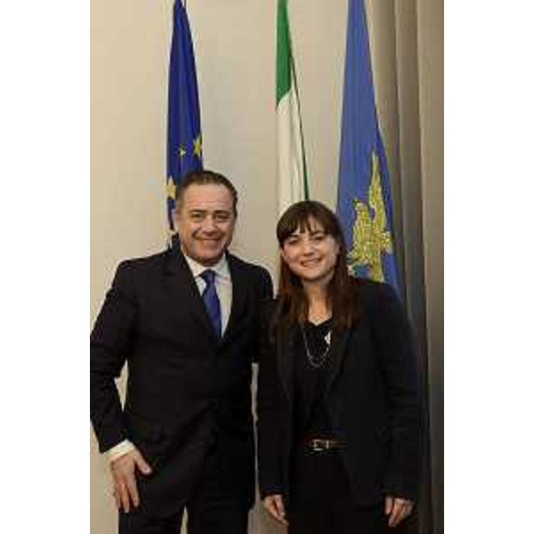 Carlos Cherniak (Responsabile Politica, Diritti umani e Cooperazione internazionale Ambasciata d'Argentina in Italia) e Debora Serracchiani (Presidente Regione Friuli Venezia Giulia), nella sede della Presidenza della Regione FVG - Trieste 05/12/2014