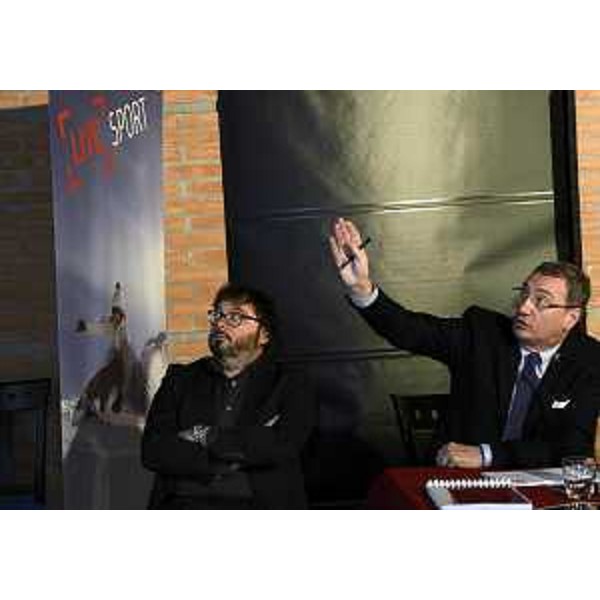 Michele Bregant (Direttore generale TurismoFVG) e Sergio Bolzonello (Vicepresidente Regione FVG e assessore Attività produttive) alla presentazione del "Piano Operativo 2015" di TurismoFVG, al Meeting Point San Marco - Palmanova 09/12/2014