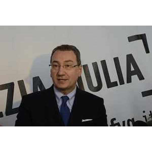 Sergio Bolzonello (Vicepresidente Regione FVG e assessore Attività produttive) alla presentazione del "Piano Operativo 2015" di TurismoFVG, al Meeting Point San Marco - Palmanova 09/12/2014